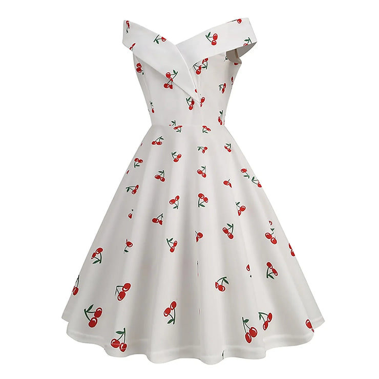 Elegant White Polka Dot