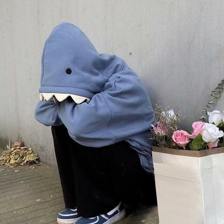 Shark Shape Couple Pullover