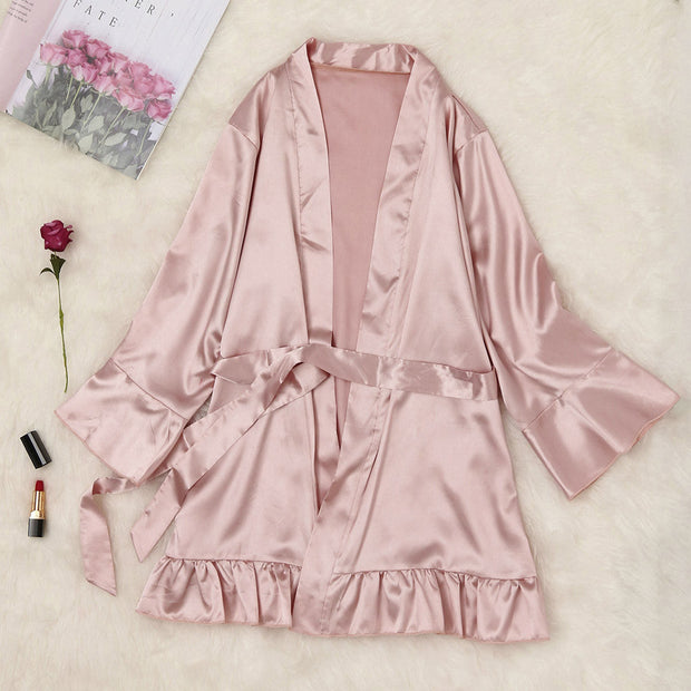 Fashion Sexy Lace Satin Sleepwear